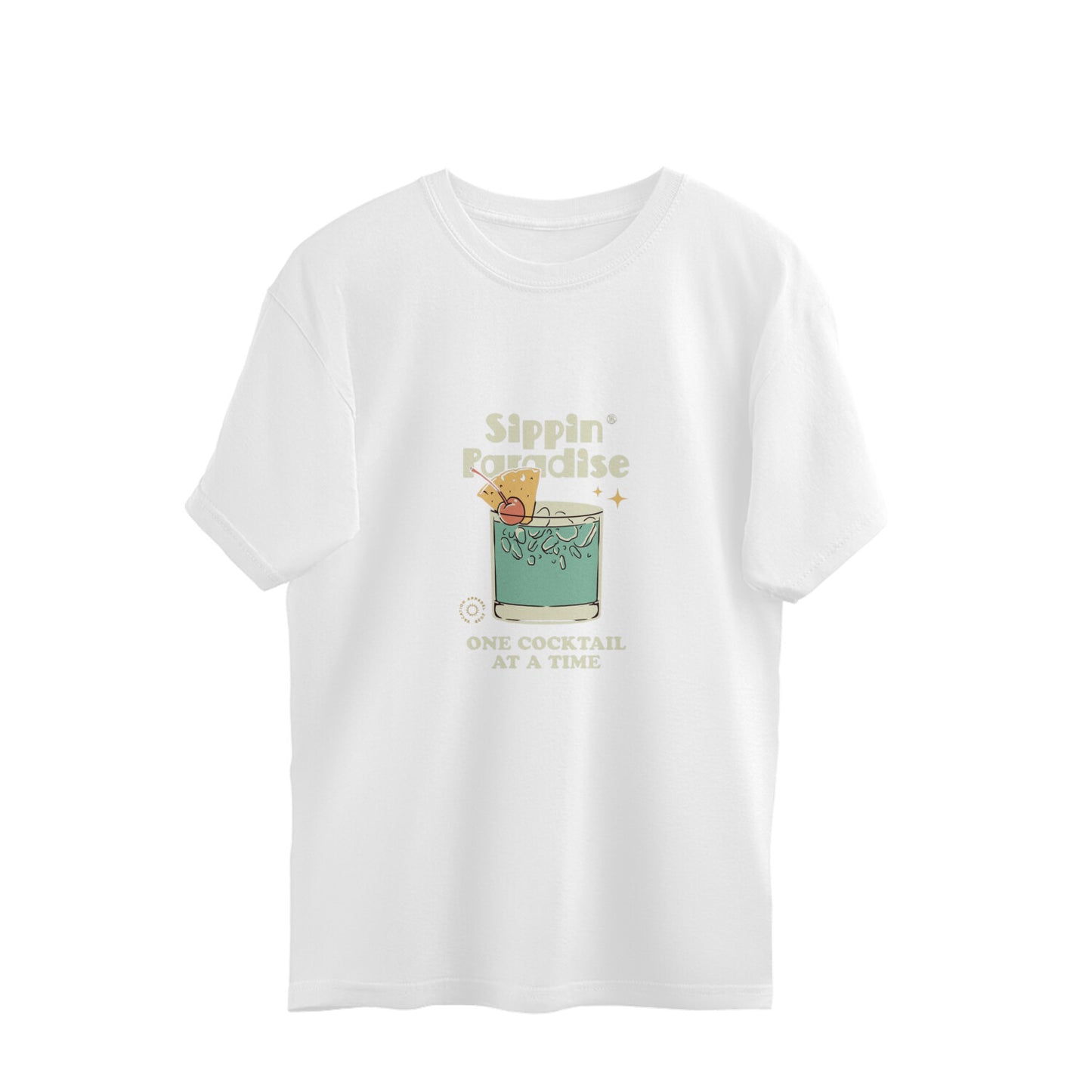 Sippin Paradise Oversized Tshirt